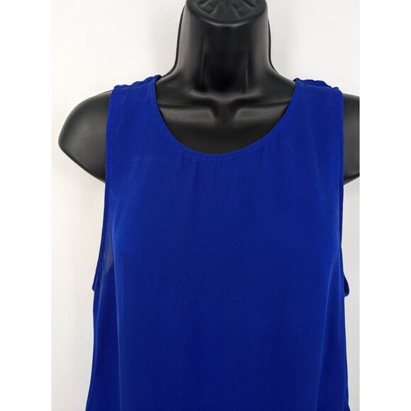 Haute Hippie Sheer Blouse Women Size L 100% Slik Slouch Open Back Preppy Office - Picture 10 of 15